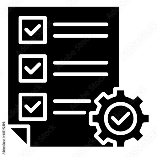 Requirement Specification icon line vector illustration