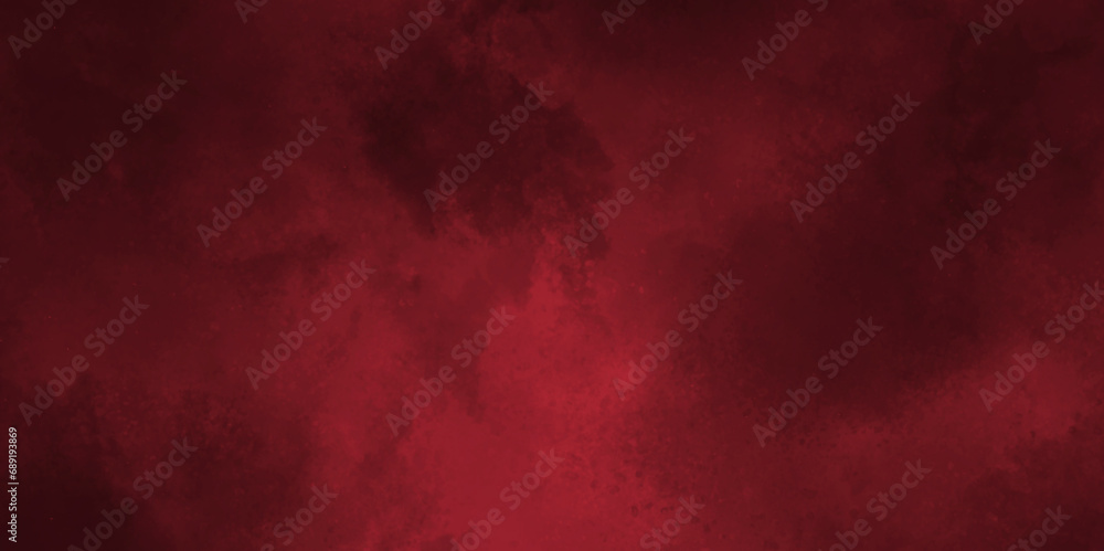 Dark Red grungy background or texture. Red textured stone wall background vintage painting with splash in elegant dark red, for website banner design.