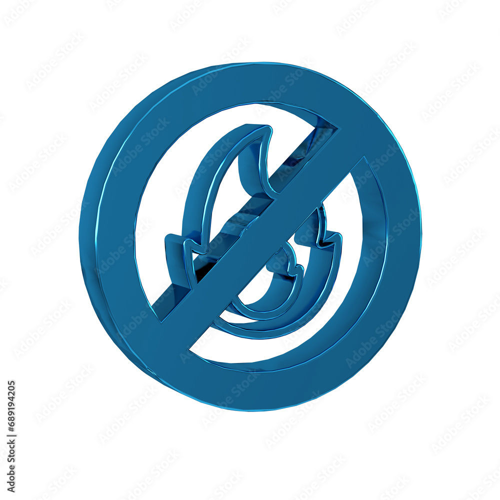 Blue No fire icon isolated on transparent background. Fire prohibition and forbidden. Blue No fire icon isolated on transparent background. Fire prohibition and forbidden.