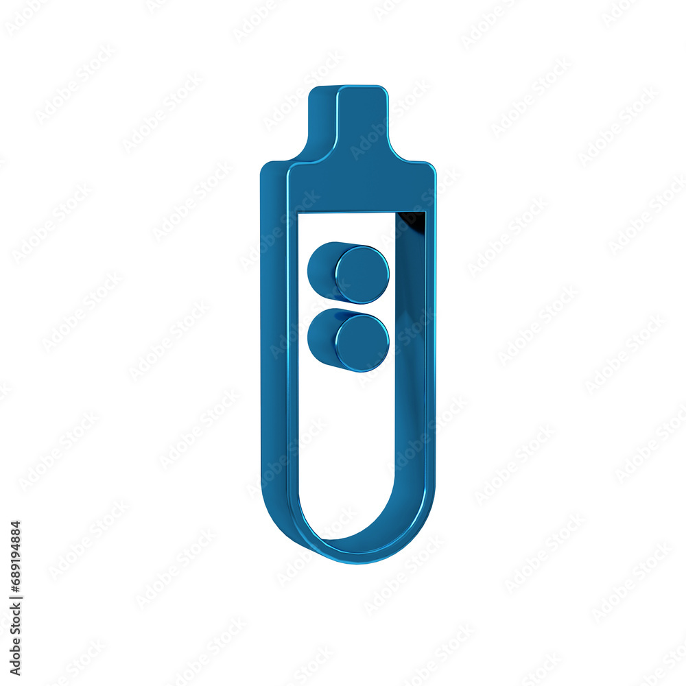 Blue Electronic cigarette icon isolated on transparent background. Vape smoking tool. Vaporizer Device. Blue Electronic cigarette icon isolated on transparent background. Vape smoking tool. Vaporizer Device.