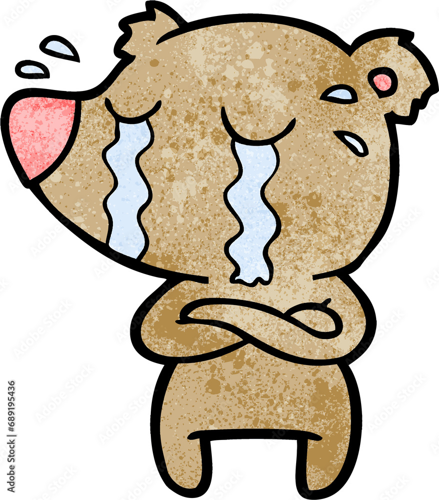 cartoon crying bear cartoon crying bear