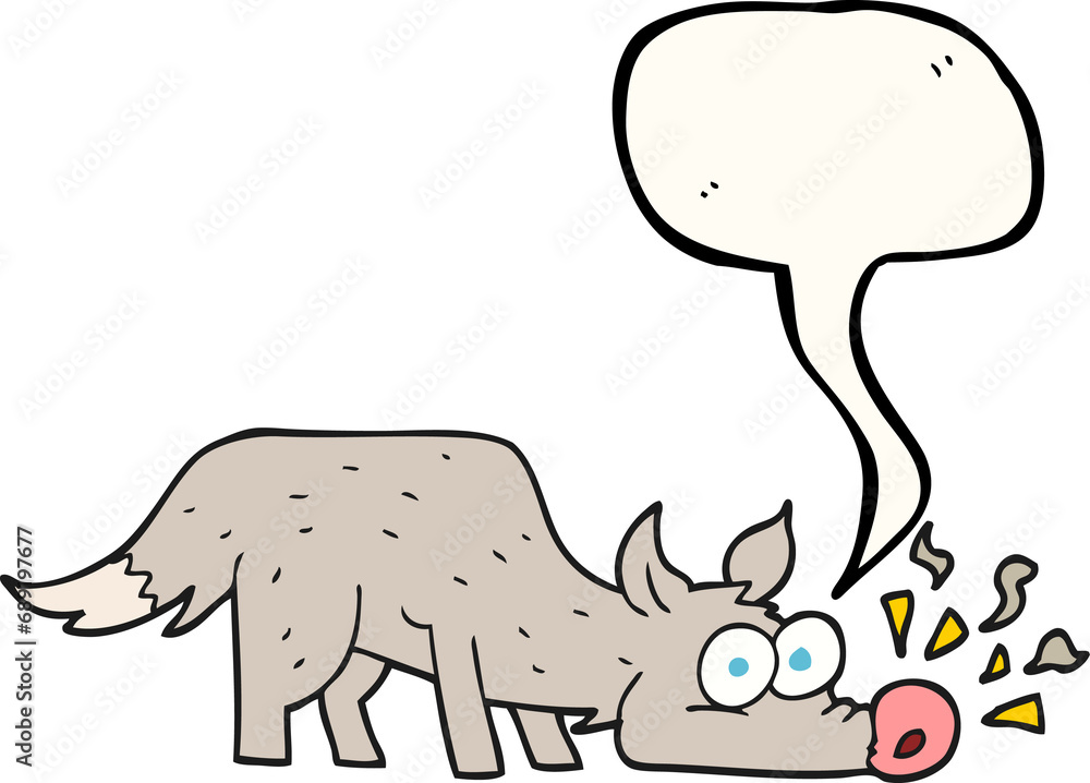freehand drawn speech bubble cartoon dog sniffing freehand drawn speech bubble cartoon dog sniffing