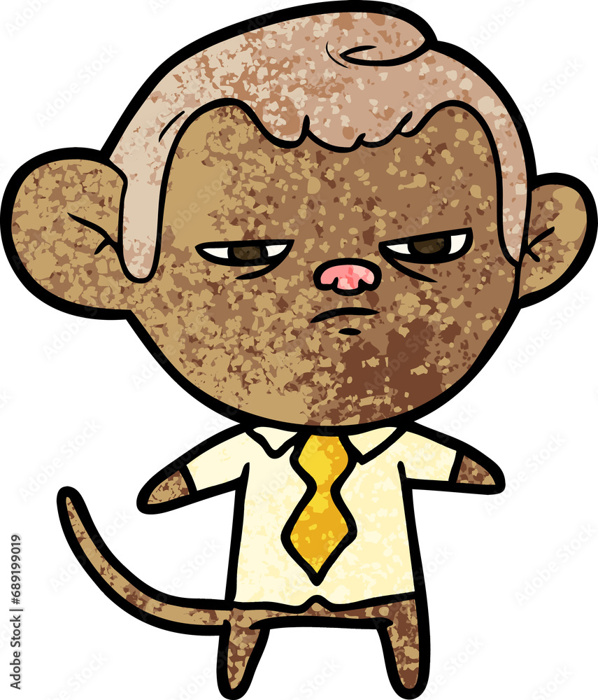 Obraz premium cartoon monkey