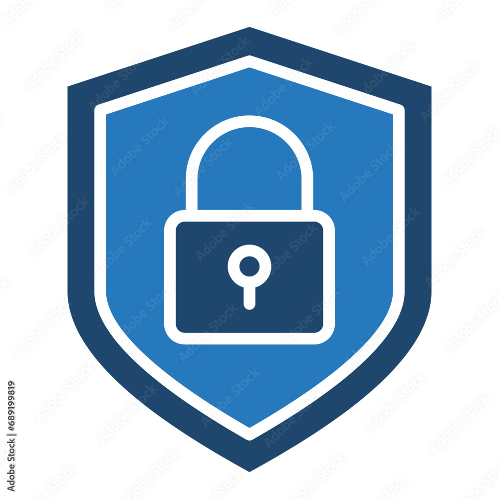 Privacy Shield icon line vector illustration Privacy Shield icon line vector illustration