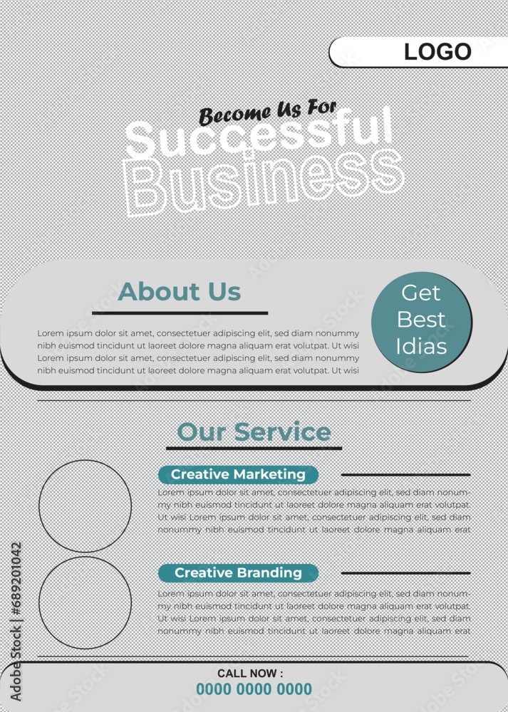 Fototapeta premium Creative Flyer Layout