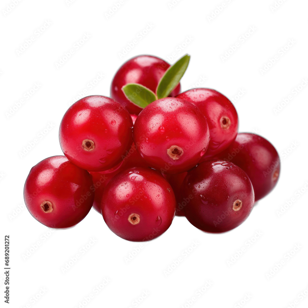Cranberry isolated on transparent background Cranberry isolated on transparent background