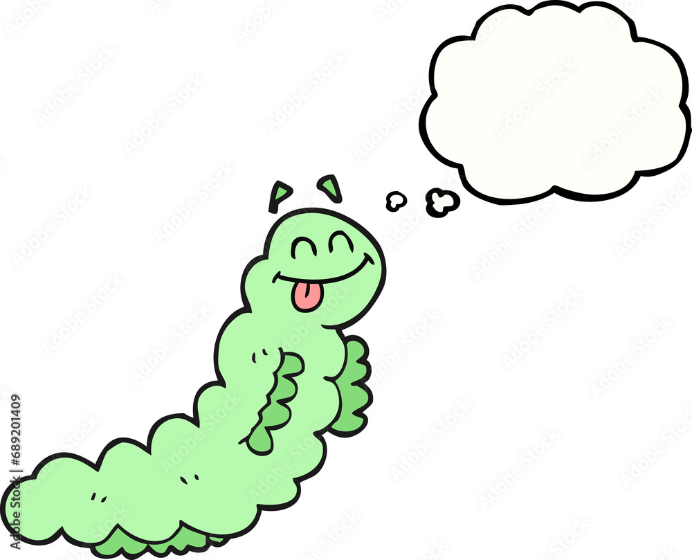 freehand drawn thought bubble cartoon caterpillar freehand drawn thought bubble cartoon caterpillar