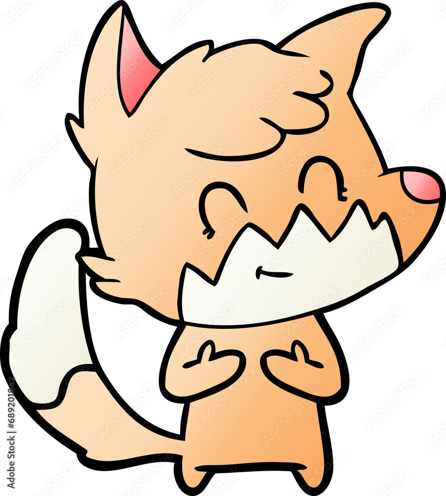 cartoon friendly fox cartoon friendly fox