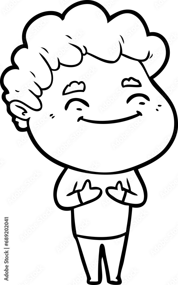 cartoon friendly man cartoon friendly man