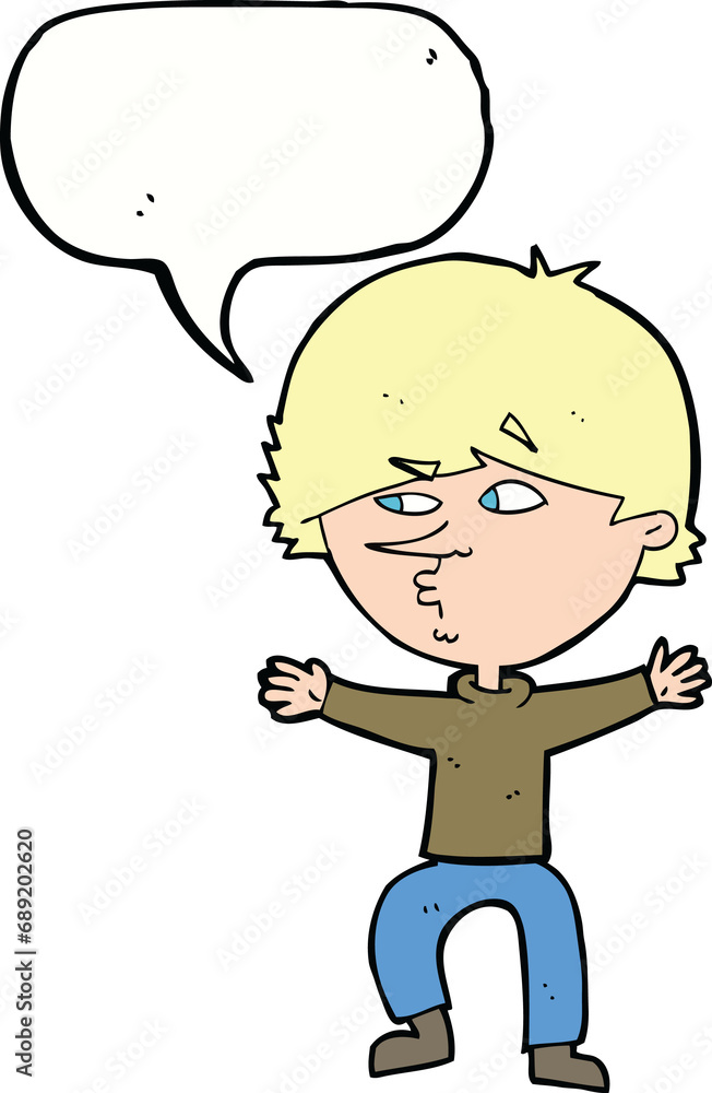 cartoon suspicious man with speech bubble cartoon suspicious man with speech bubble
