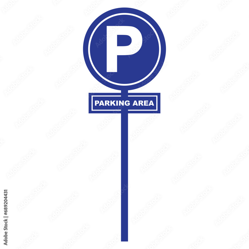 Parking area traffic sign icon Parking area traffic sign icon