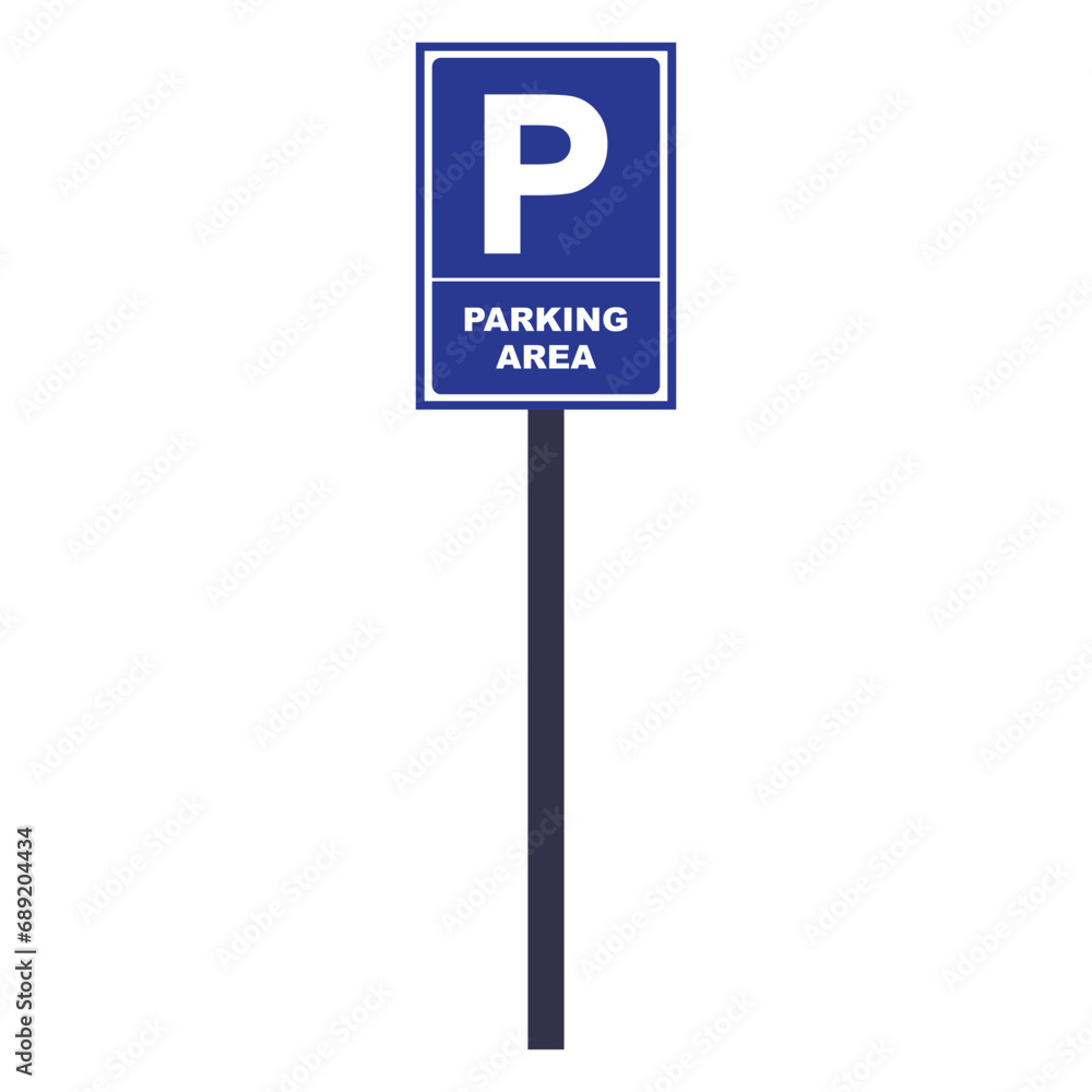 Parking area traffic sign icon Parking area traffic sign icon
