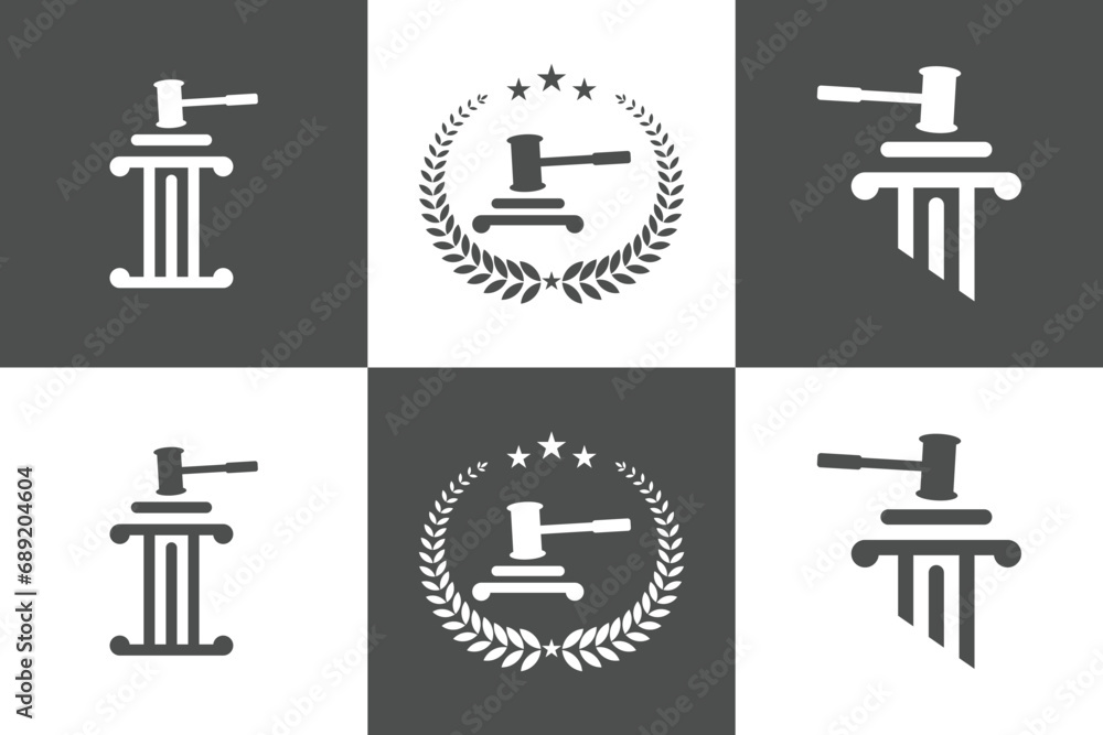 collection of lawyer logo design bundle with creative concept Premium Vector collection of lawyer logo design bundle with creative concept Premium Vector