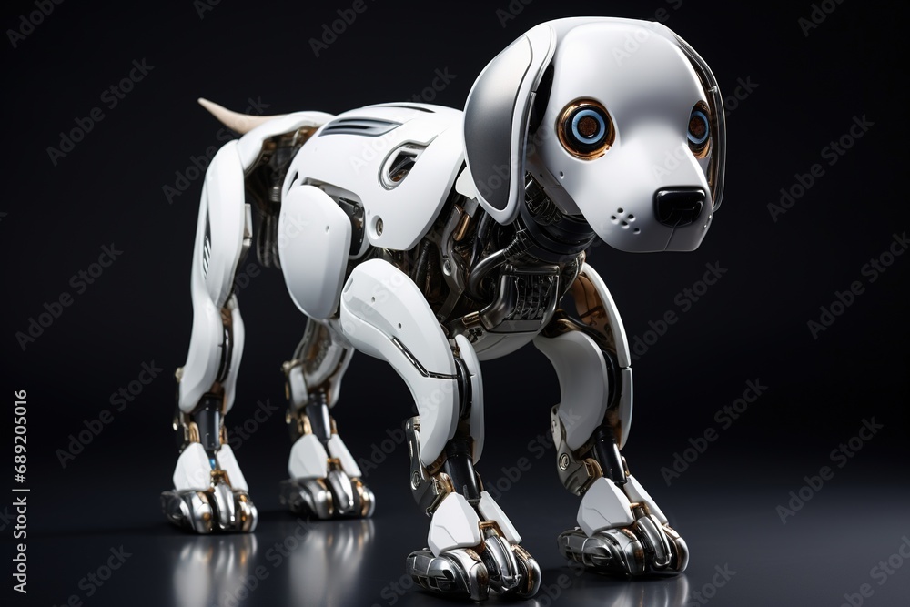 Portrait of a Mechanic robot dog Portrait of a Mechanic robot dog