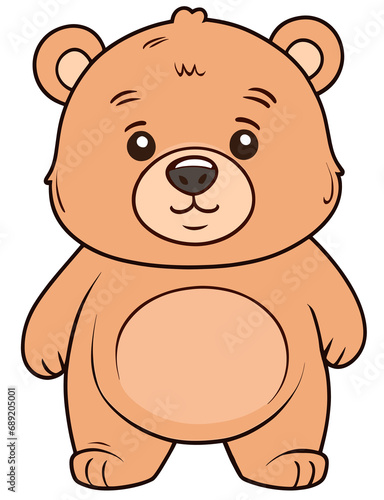 Sad chubby Bear