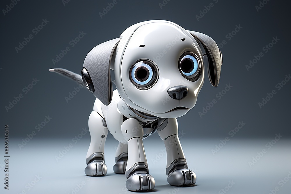 Portrait of a Mechanic robot dog Portrait of a Mechanic robot dog