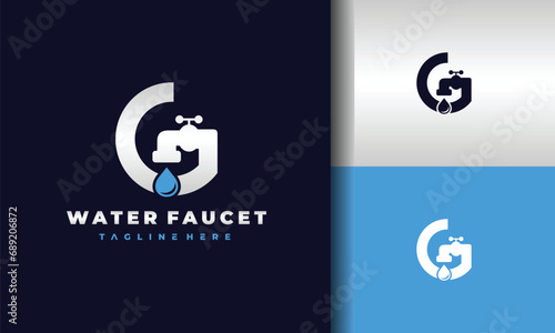 letter G water faucet logo