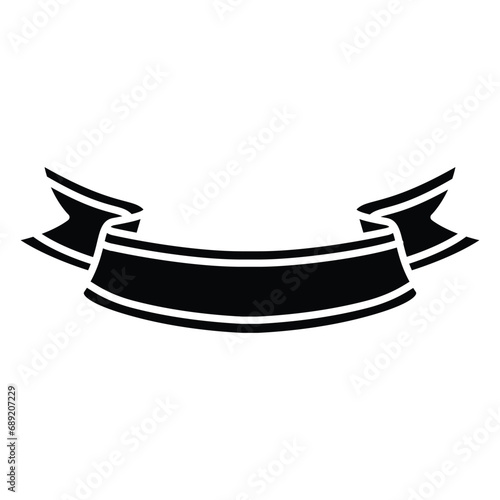 ribbon banner icon  ribbon label logo template