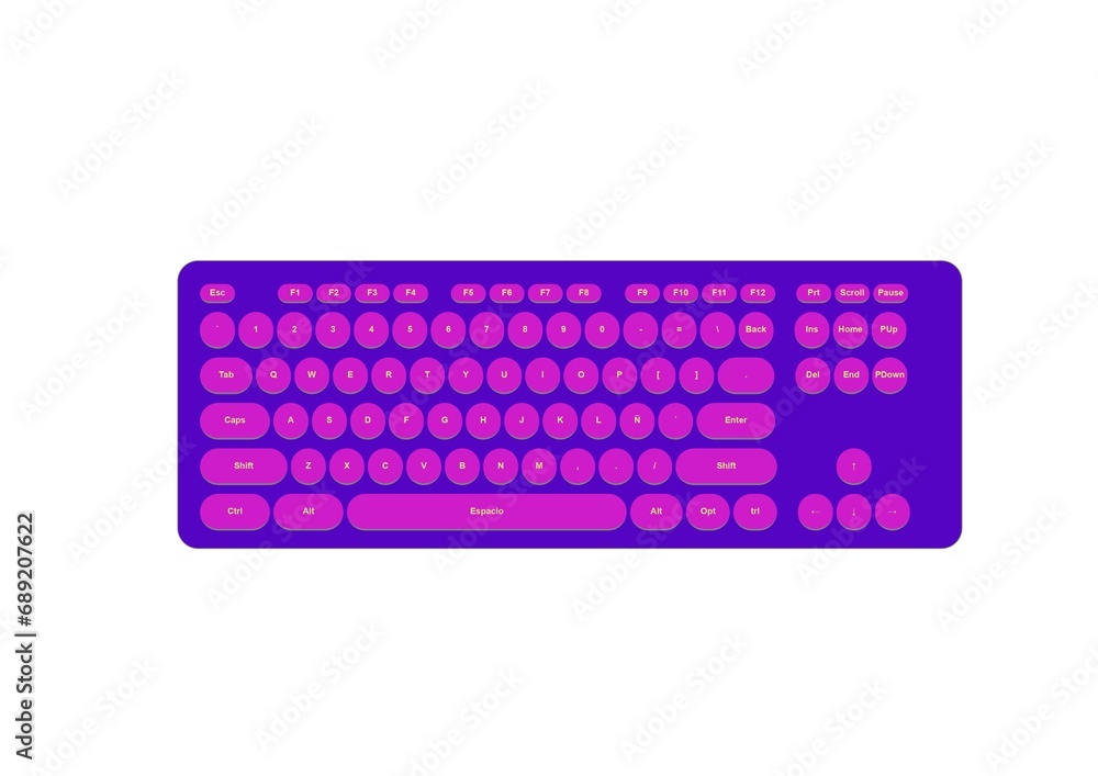 keyboard isolated on white keyboard isolated on white