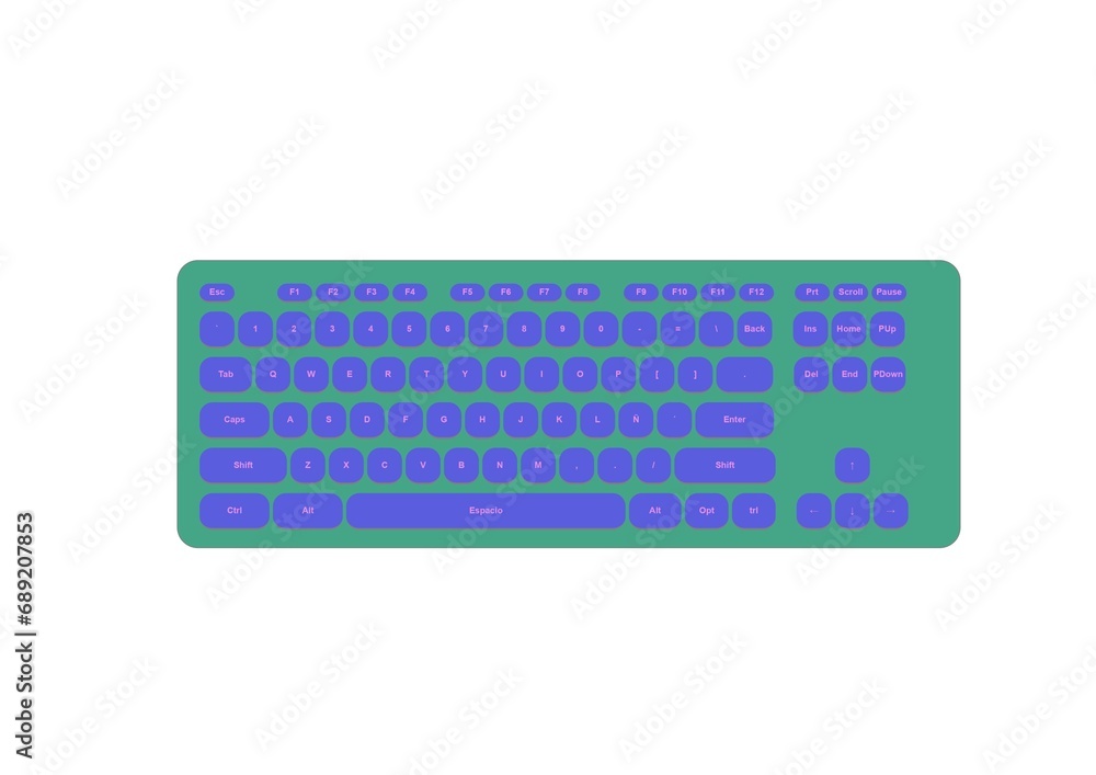 keyboard isolated on white keyboard isolated on white