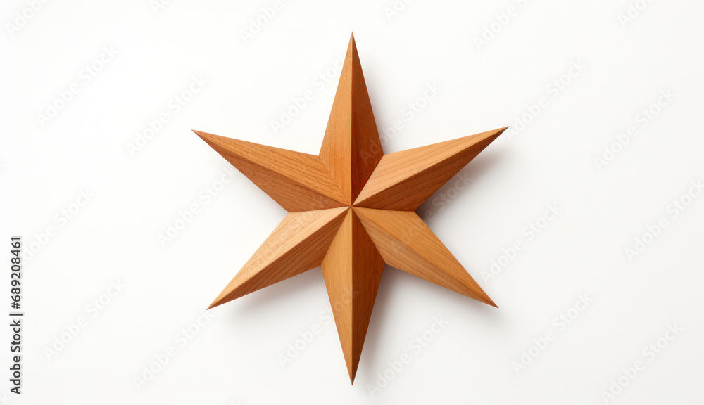 wooden christmas star on a white background, Christmas star wooden christmas star on a white background, Christmas star