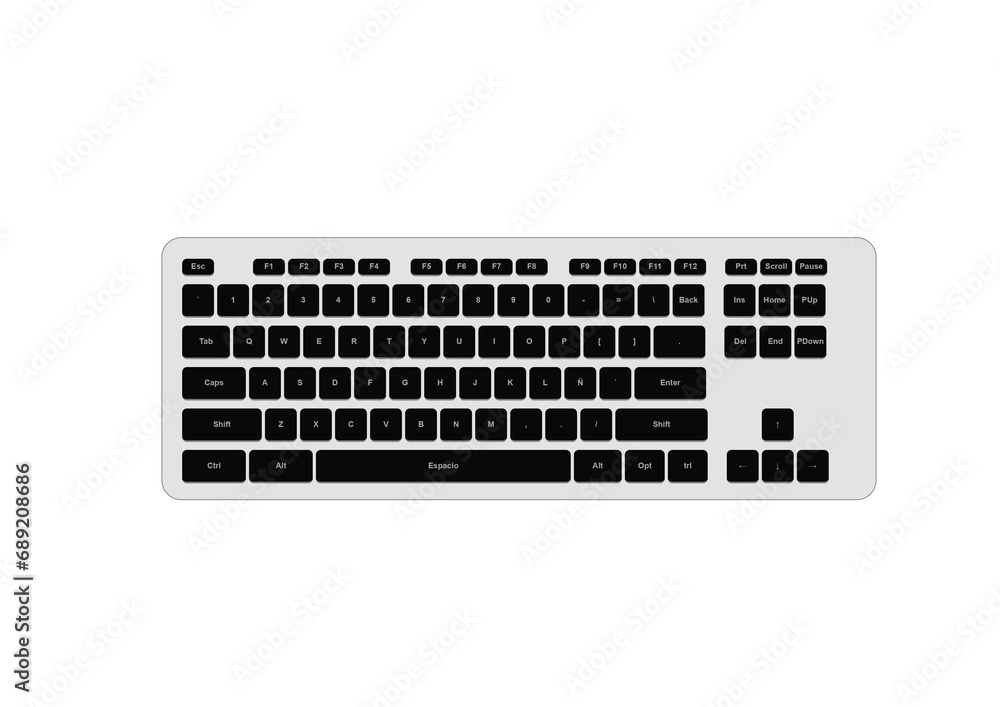 keyboard isolated on white keyboard isolated on white