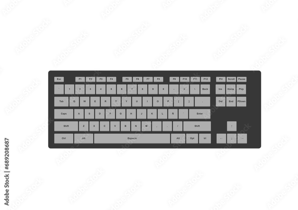 keyboard isolated on white keyboard isolated on white
