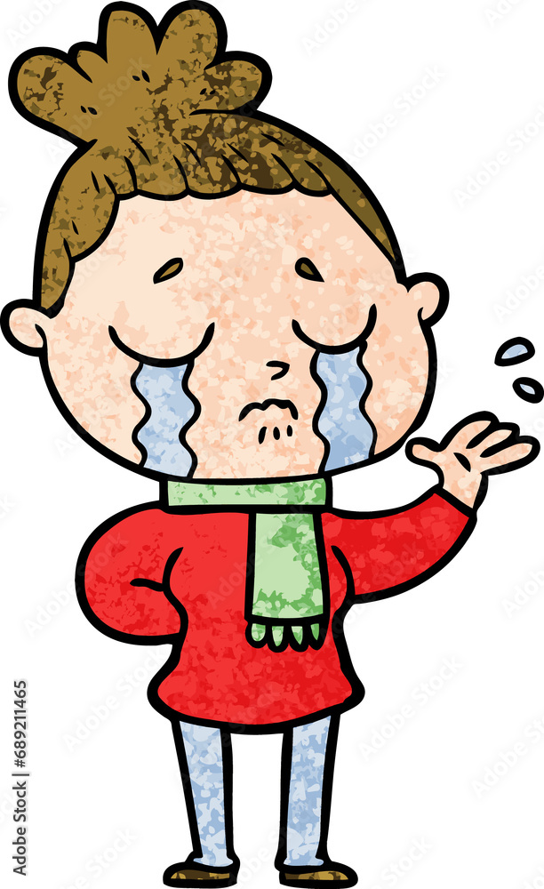 cartoon crying woman cartoon crying woman