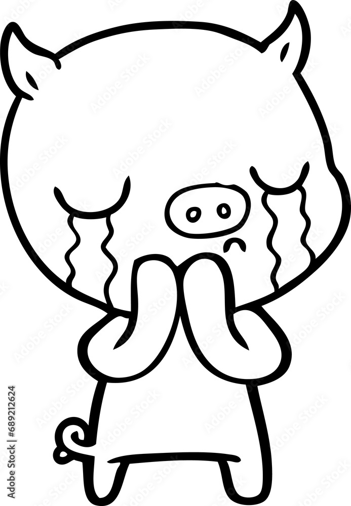 cartoon pig crying cartoon pig crying