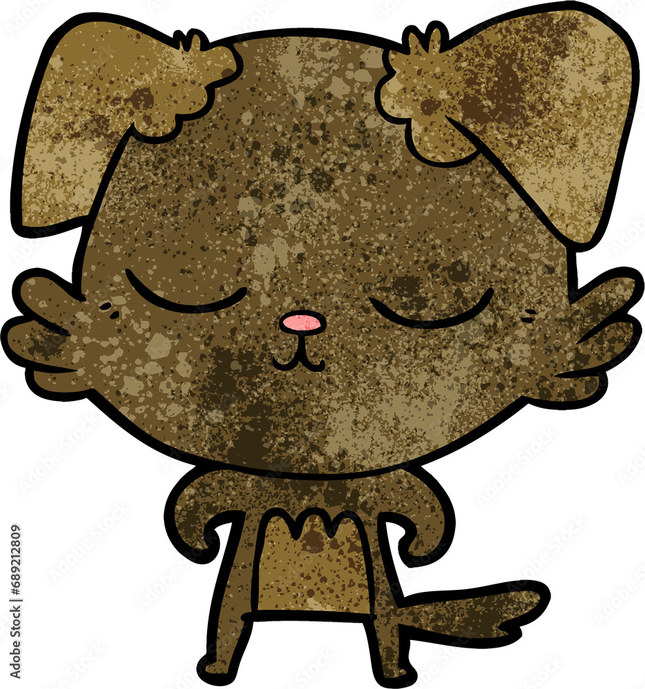 Obraz premium cute cartoon dog