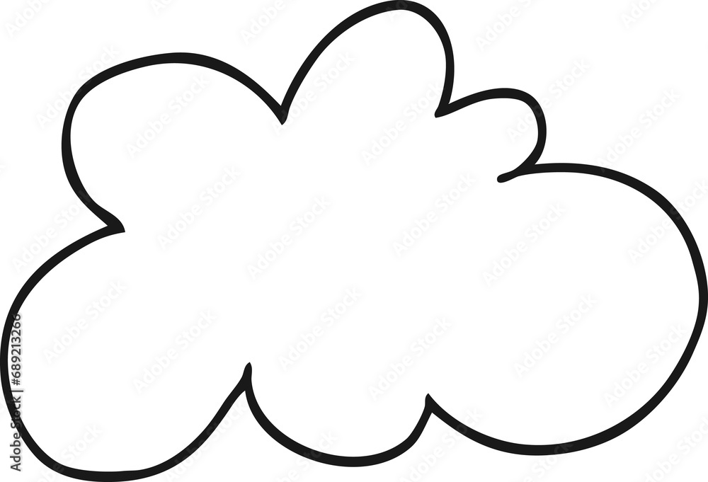 cartoon decorative cloud symbol cartoon decorative cloud symbol