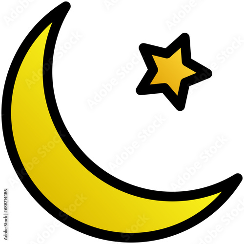 Islam moon vector design.svg