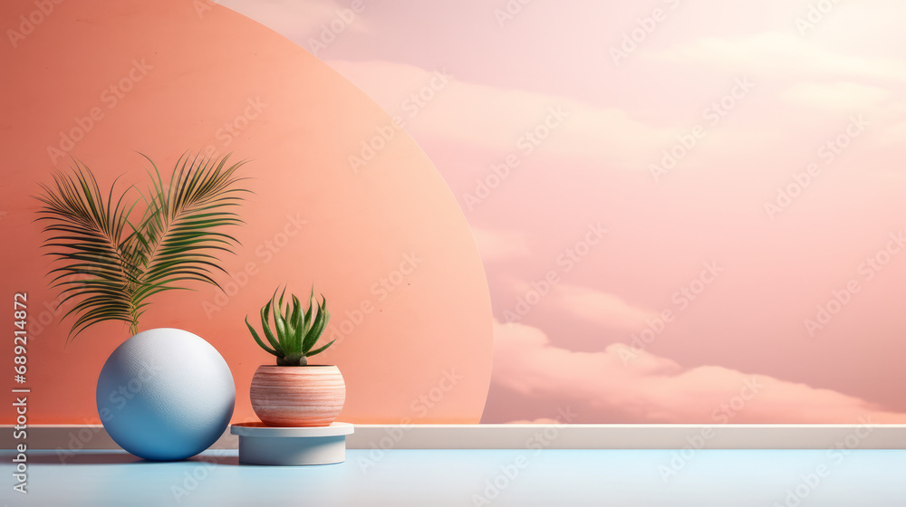 Fototapeta premium Interior decor with copyspace