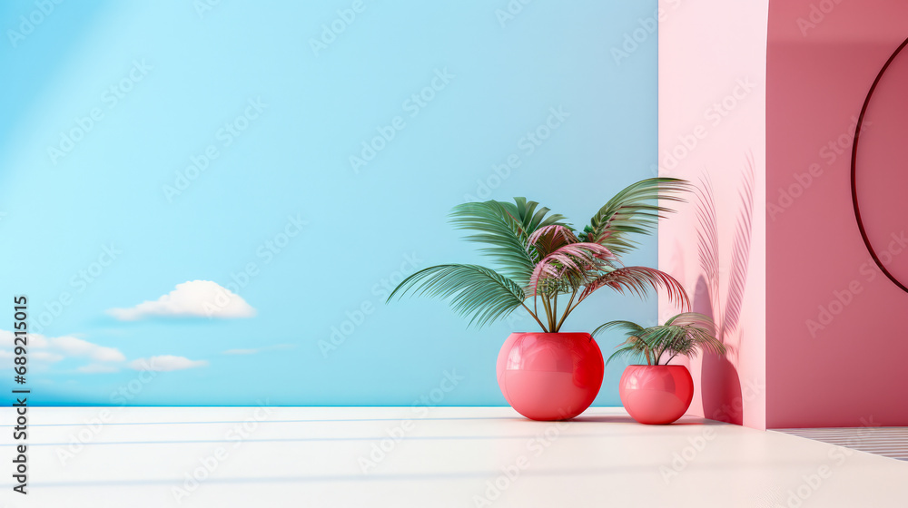 Fototapeta premium Interior decor with copyspace