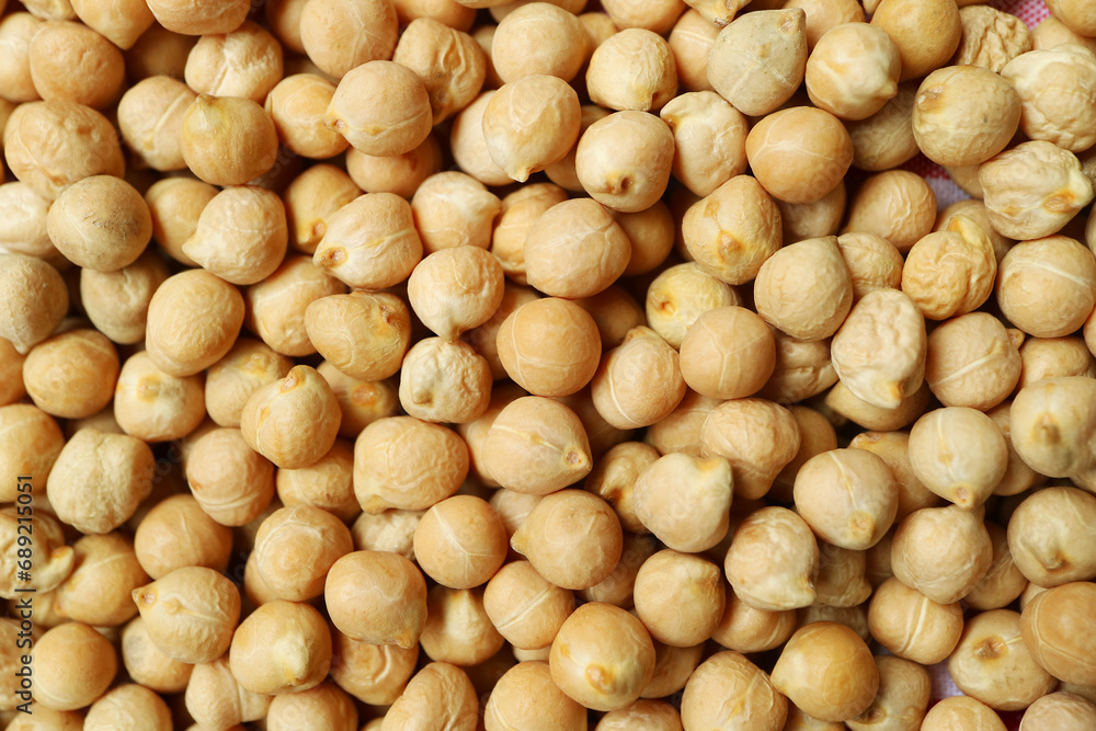 Heap of Dried Chickpeas, a Nutritious Legume Good for Overall Health