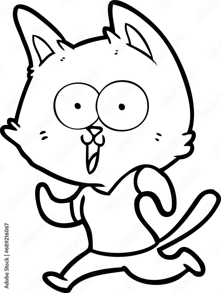 funny cartoon cat jogging funny cartoon cat jogging