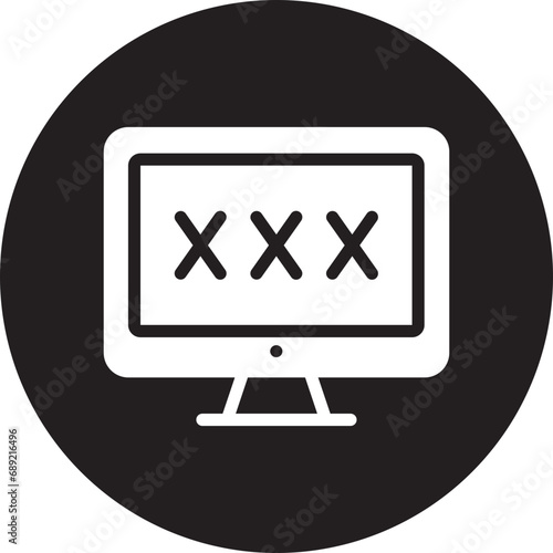 porn glyph icon