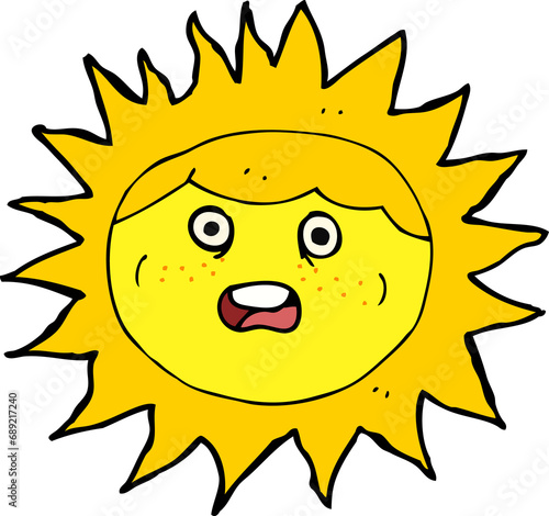 sun cartoon character
