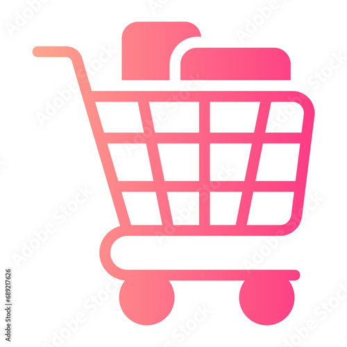 shopping gradient icon