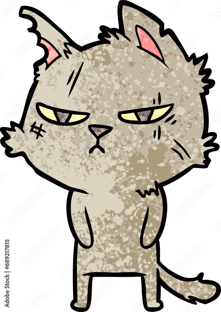 tough cartoon cat tough cartoon cat
