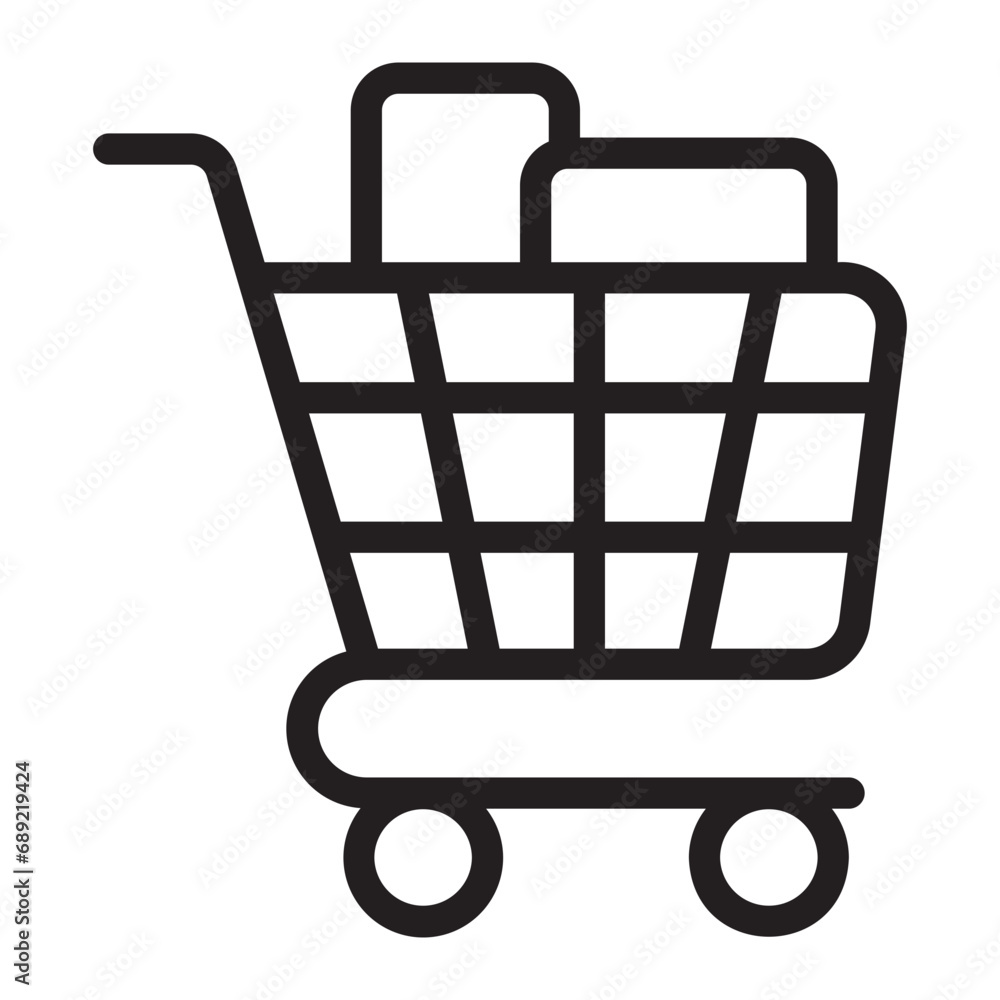 shopping line icon shopping line icon