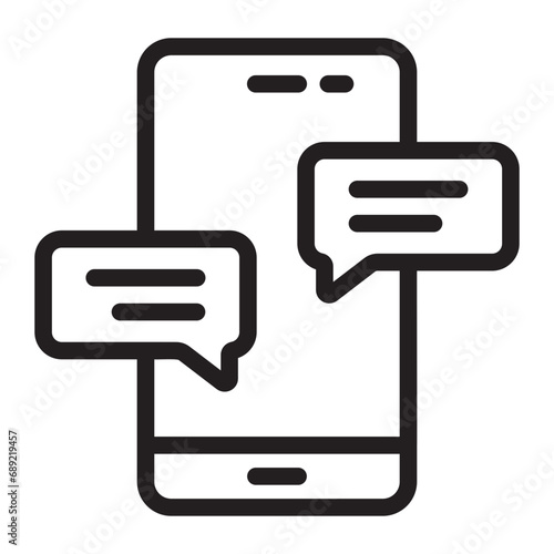 chatting line icon