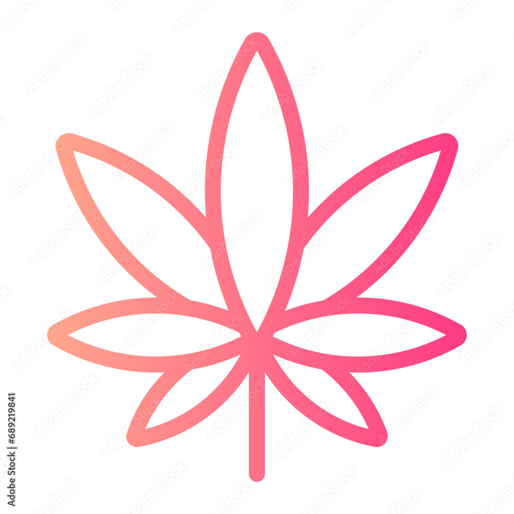 Marijuana gradient icon Marijuana gradient icon