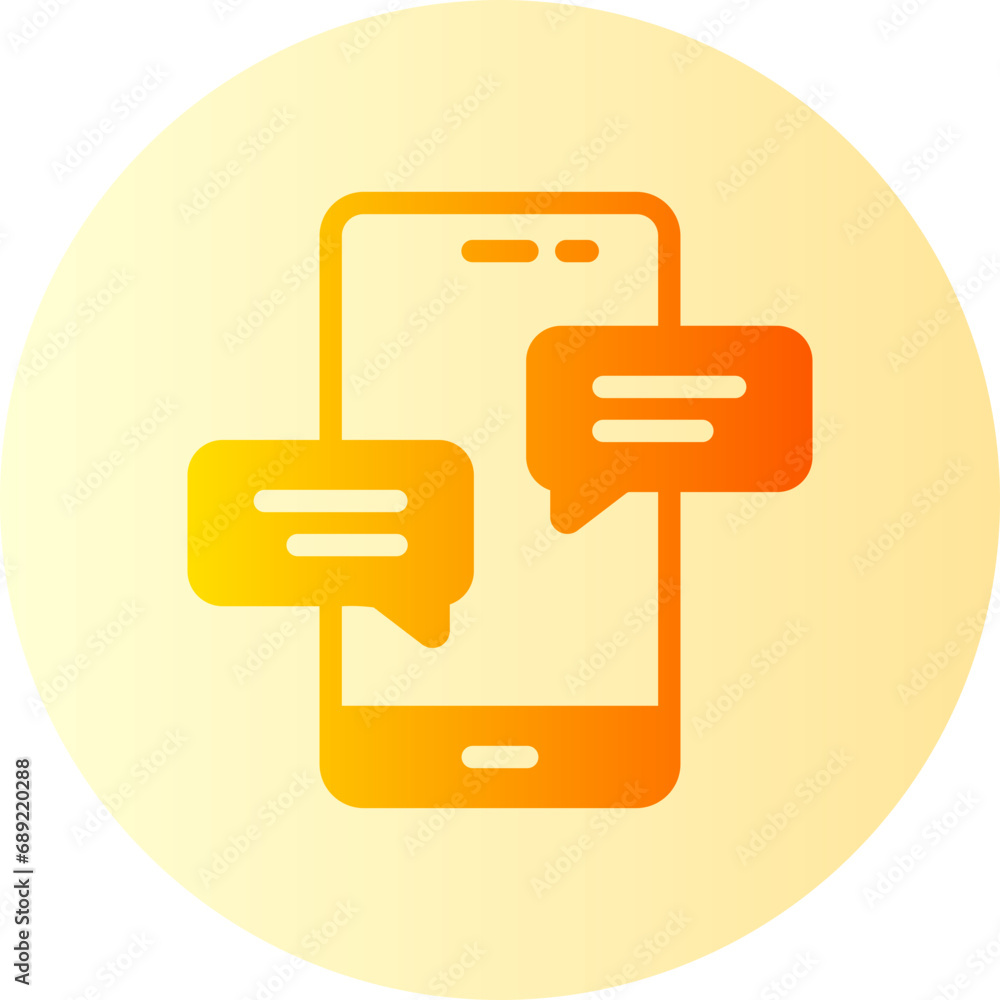 chatting gradient icon chatting gradient icon