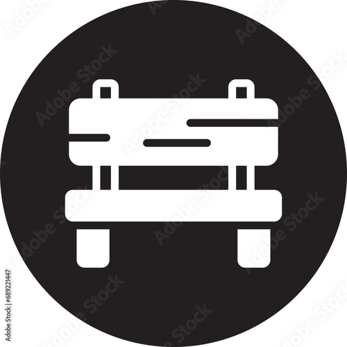 bench glyph icon