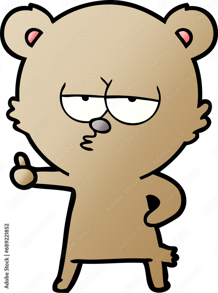 Fototapeta premium bear cartoon chraracter