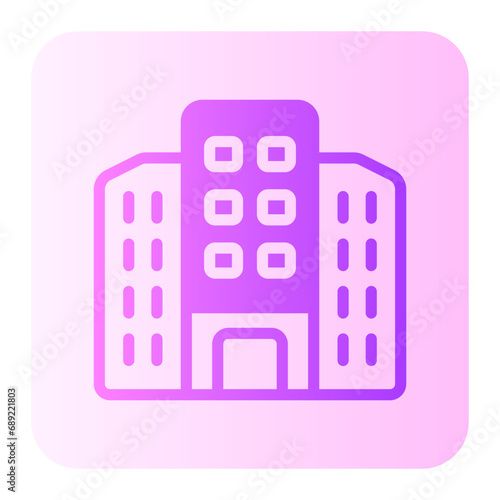 hotel gradient icon
