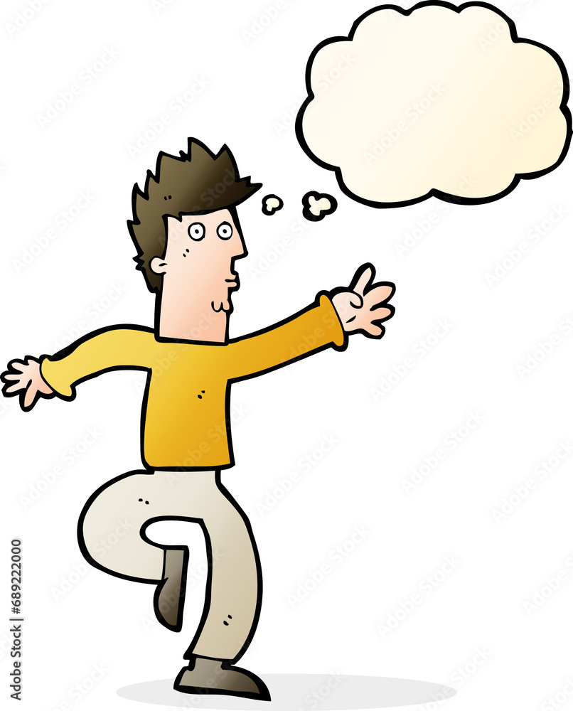 cartoon urgent man with thought bubble cartoon urgent man with thought bubble