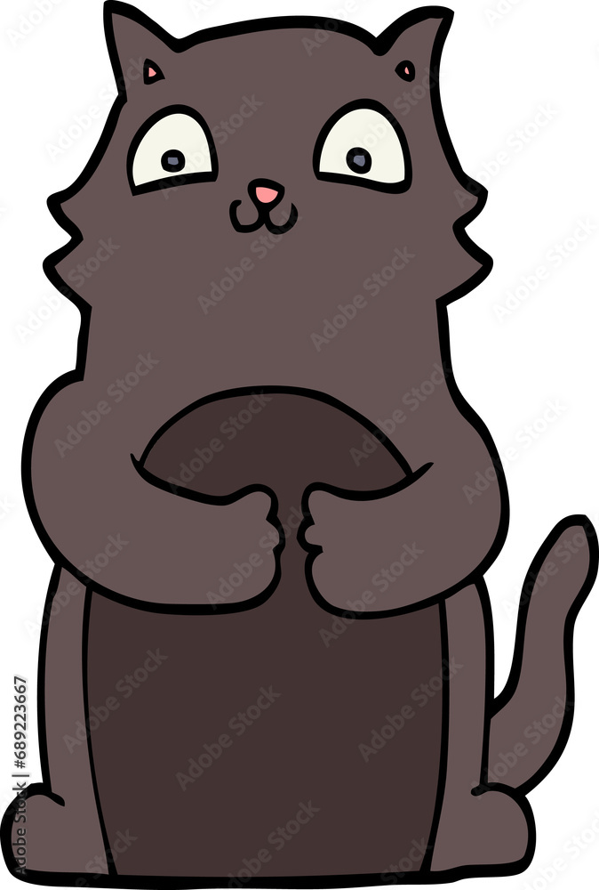 Fototapeta premium cartoon cat
