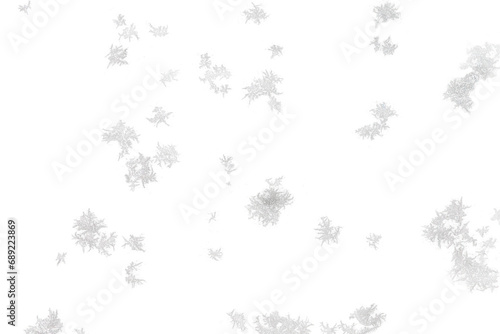 snow frost on the window glass, natural patterns, isolated from the background photo